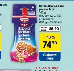 Tesco Xdr. oetker zdobicí poleva bílá nabídka