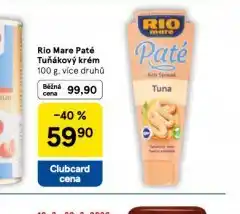 Tesco Rio mare paté tuňákový krém nabídka