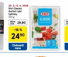 Tesco Vici classic surimi rybí tyčinky nabídka