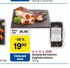 Tesco Anglická slanina nabídka