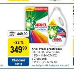 Tesco Ariel prací prostředek nabídka