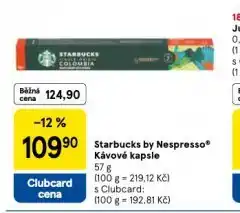 Tesco Starbucks by nespresso kávové kapsle nabídka