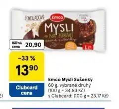 Tesco Emco mysli sušenky nabídka
