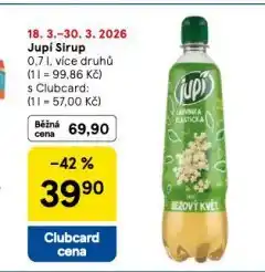 Tesco Jupí sirup nabídka