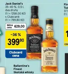 Tesco Jack daniel´s nabídka