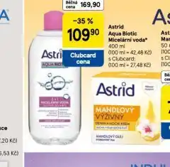 Tesco Astrid aqua biotic micelární voda nabídka