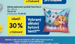 Tesco Dětský dekorační polštář paw patrol nabídka