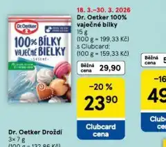 Tesco Dr. oetker 100% vaječné bílky nabídka