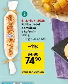 Tesco Koliba jadel pomlázka s kořením nabídka