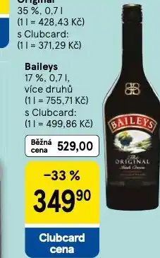 Tesco Baileys nabídka