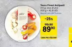 Tesco Tesco finest antipasti nabídka