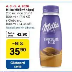 Tesco Milka mléčný nápoj nabídka