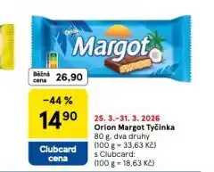 Tesco Orion margot tyčinka nabídka