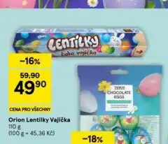 Tesco Orion lentilky vajíčka nabídka