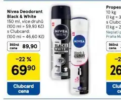 Tesco Nivea deodorant black & white nabídka