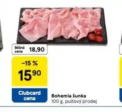 Tesco Bohemia šunka nabídka