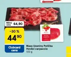 Tesco Hovězí carpaccio nabídka