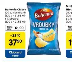 Tesco Bohemia chipsy nabídka