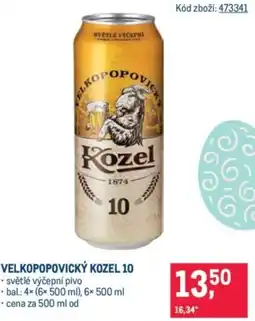 Makro Velkopopovický Kozel 10 nabídka