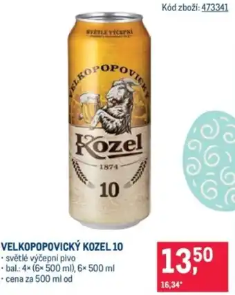 Makro Velkopopovický Kozel 10 nabídka