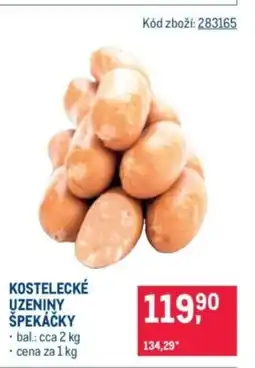 Makro Kostelecké uzeniny špekáčky nabídka