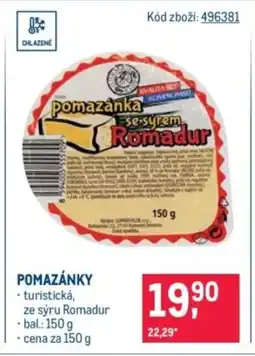 Makro Pomazánky nabídka