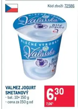 Makro Valmez jogurt smetanový nabídka