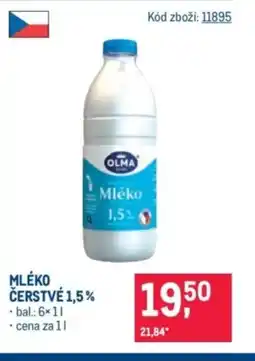 Makro OLMA Mléko čerstvé 1,5% nabídka