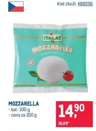 Makro ITALAT Mozzarella nabídka