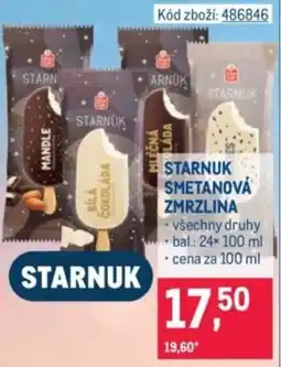 Makro Starnuk smetanová zmrzlina nabídka