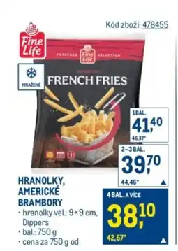 Makro Hranolky, Americké brambory nabídka