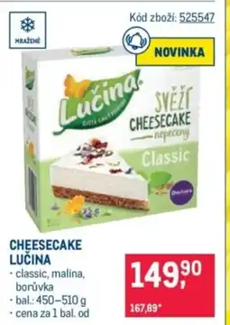 Makro Cheesecake Lučina nabídka