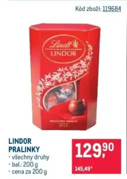 Makro Lindor pralinky nabídka