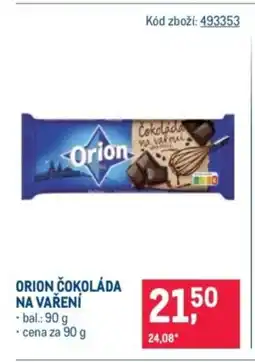 Makro Orion čokoláda na vaření nabídka