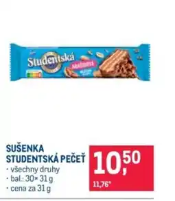 Makro Sušenka Studentská pečeť nabídka