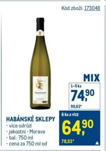 Makro Habánské Sklepy nabídka