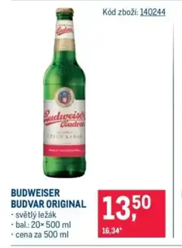 Makro Budweiser Budvar original nabídka