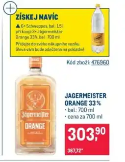 Makro Jagermeister Orange 33% nabídka