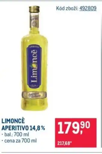 Makro Limoncé Aperitivo 14,8% nabídka