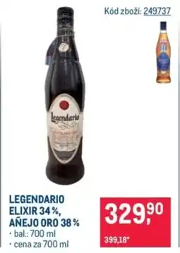 Makro Legendario Elixir 34%, Añejo oro 38% nabídka