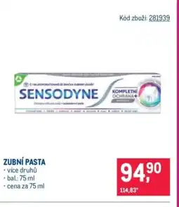 Makro SENSODYNE Zubní pasta nabídka