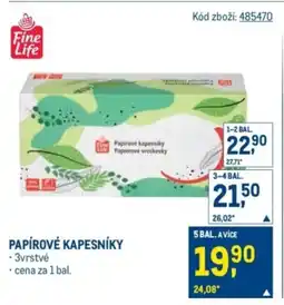 Makro Papírové kapesníky nabídka