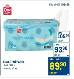 Makro Fine Life Toaletní papír nabídka