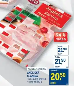 Makro LE&CO Anglická slanina nabídka