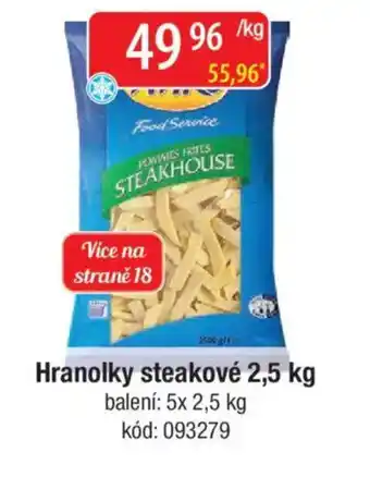 Qanto Aviko Hranolky steakové nabídka