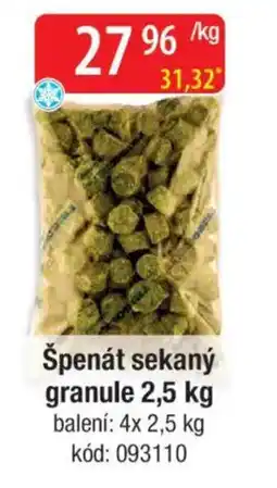 Qanto Špenát sekaný granule nabídka