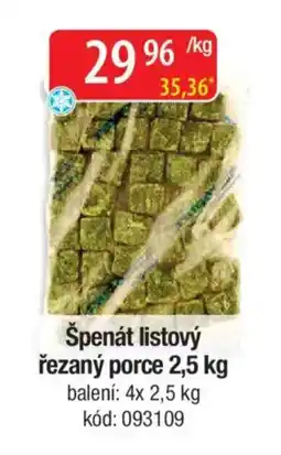 Qanto Špenát listový řezaný porce nabídka