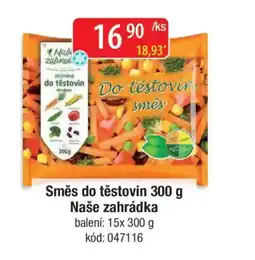 Qanto Směs do těstovin Naše zahrádka nabídka