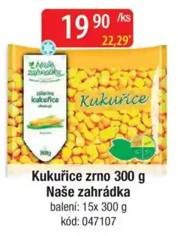 Qanto Kukuřice zrno Naše zahrádka nabídka