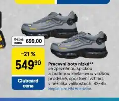 Tesco Pracovní boty nízké nabídka